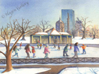 Skaters at the Frog Pond